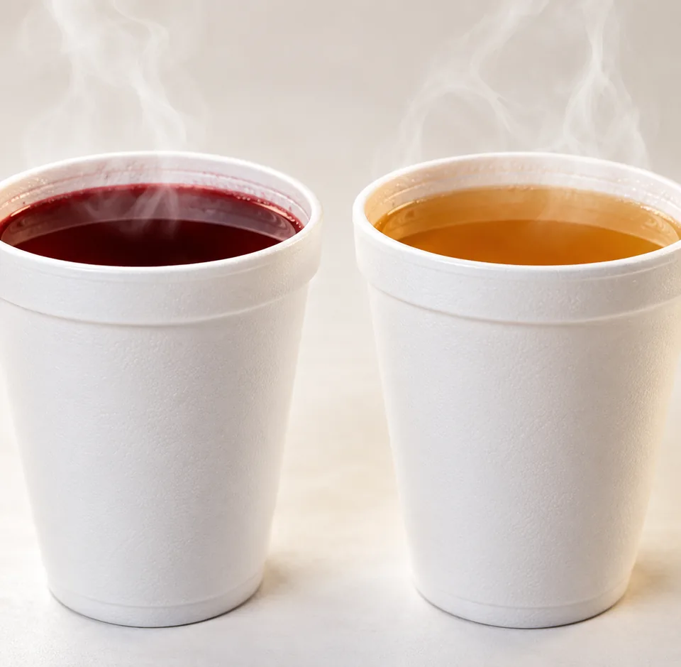 Quentão e vinho quente para festa junina