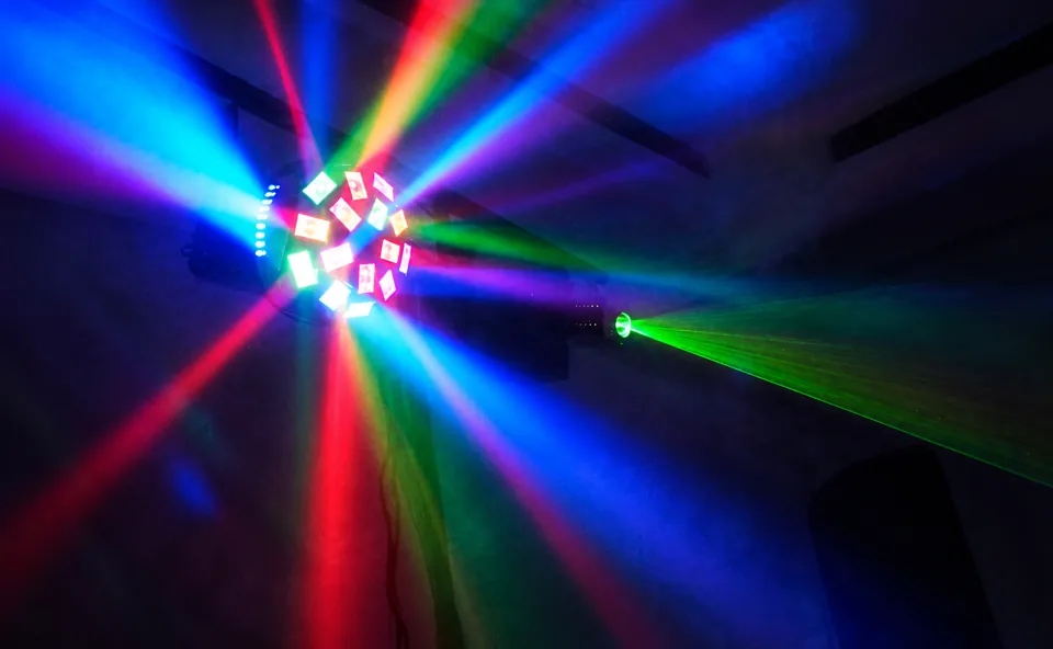 Iluminação de pista DJ para festa
