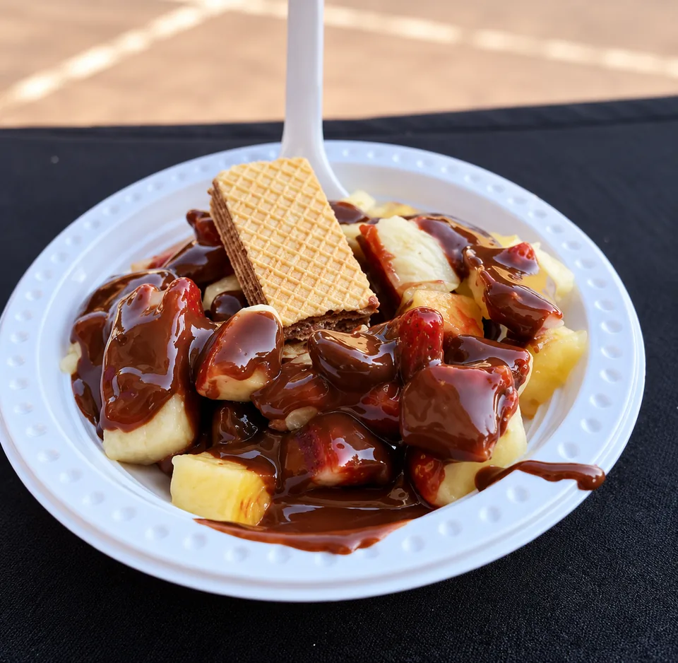 Barraquinha de fondue para festa