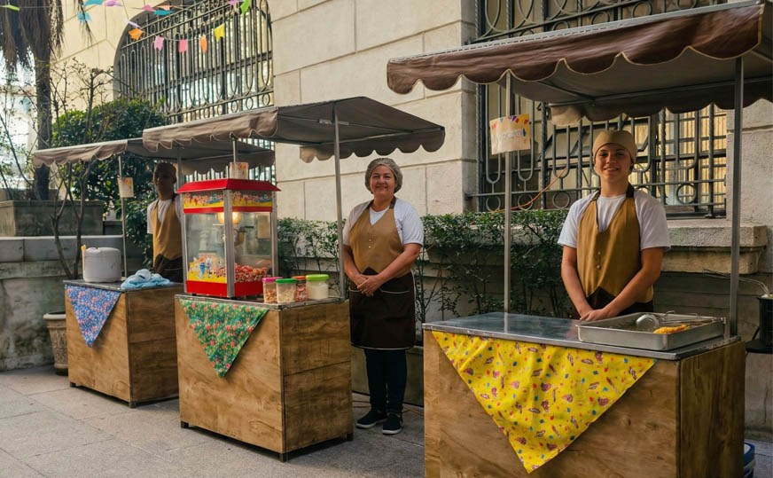 Barraquinhas de lanches de festa junina para empresas