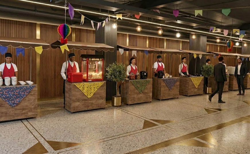 Estrutura de Barraquinhas para Festa Junina