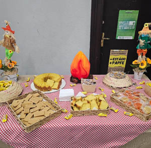 Mesa de doces típicos