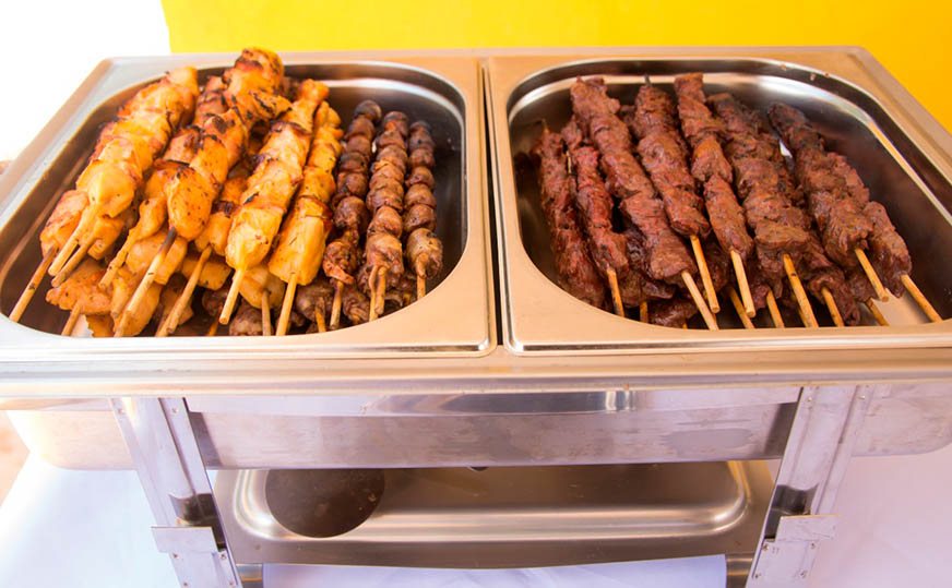 Espetinhos de churrasco