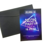 Convite Badala Teen Neon Party menina